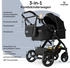 Bergsteiger Nizza 3in1 Kinderwagen black/black