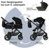 Bergsteiger Nizza 3in1 Kinderwagen black/black