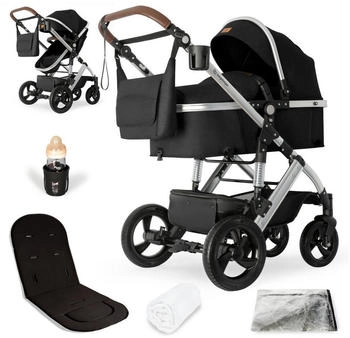 Bergsteiger Nizza 3in1 Kinderwagen black/silver
