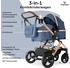 Bergsteiger Nizza 3in1 Kinderwagen blue/rosegold