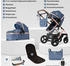 Bergsteiger Nizza 3in1 Kinderwagen blue/rosegold
