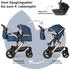 Bergsteiger Nizza 3in1 Kinderwagen blue/rosegold