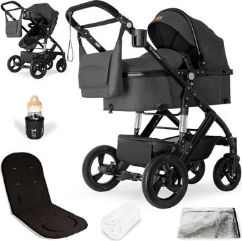 Bergsteiger Nizza 3in1 Kinderwagen grey/black