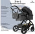 Bergsteiger Nizza 3in1 Kinderwagen grey/black