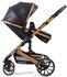 Pixini Kinderwagen Kalani 3in1 gold/schwarz (inkl. Autositz)