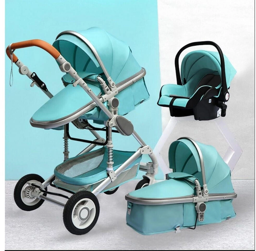 TPFLiving Kombi-Kinderwagen 3in1 Set Modell 2 Stoff Grn 3in1 Kinderwagen  ab 389,99