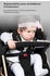 TPFLiving Kombi-Kinderwagen 3in1 Set Modell Lux 7 Stoff Rot