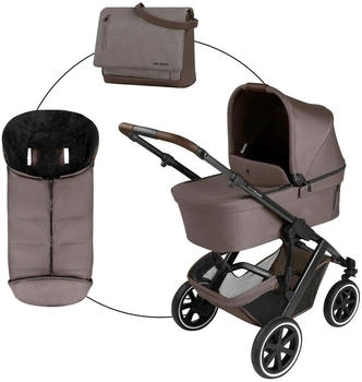 ABC Design Kombikinderwagen Salsa 5 Air inkl. Wickeltasche und Fußsack nature