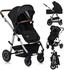 Lionelo Kombi-Kinderwagen 2-in-1 AMBER Black Silver