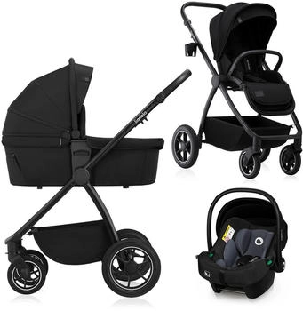 Lionelo Kombi-Kinderwagen 3-in-1 MERIL Black Onyx