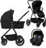Lionelo Kombi-Kinderwagen 3-in-1 MERIL Black Onyx