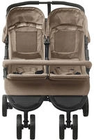vidaXL Geschwisterwagen Taupe Stahl