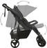 vidaXL Geschwisterwagen Anthrazit Stahl
