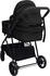 vidaXL 2-in-1 Kinderwagen Anthrazit und Schwarz Stahl