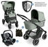 ABC Design 3in1 Kinderwagen-Set Salsa 5 Air inkl. Babywanne, Babyschale Tulip und Zubehörpaket pine