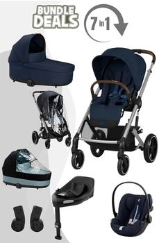 Cybex Balios S Lux inkl. Babywanne, Babyschale Cloud G & Isofix Base G seashell beige