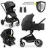 Hauck 4in1 Move N Care Trio Set inkl. Babyschale Drive N Care, Isofix Base & XXL Zubehörset black