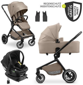 Cybex Balios S Lux inkl. Babywanne, Babyschale Cloud G & Isofix Base G mocha