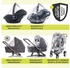 Cybex Balios S Lux inkl. Babywanne, Babyschale Cloud G & Isofix Base G dark grey