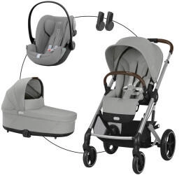 Cybex Balios S Lux Trio-Set inkl. Babyschale Cloud G und Adapter silver/stone grey