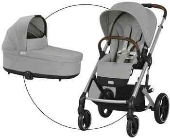 Cybex Balios S Lux Kombikinderwagen inkl. Babywanne silver/stone grey