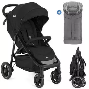 Joie Litetrax inkl. Fu&szlig;sack & Regenschutz shale