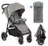 Joie Litetrax inkl. Fußsack & Regenschutz pebble