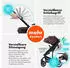 Daliya Neomove 2in1 Kombi-Kinderwagen schwarz/weinrot