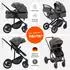 Daliya Flexi-Pro M 2in1 Kinderwagen grau/grün