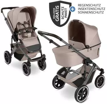 ABC Design Salsa 5 Air inkl. Babywanne & XXL-Zubeh&ouml;rpaket camel