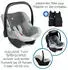 ABC Design 3in1 Kinderwagen-Set Salsa 5 Air inkl. Babywanne, Babyschale Tulip und Zubehörpaket almond