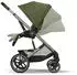 Cybex Balios S Lux Kombikinderwagen inkl. Babywanne silver/moos green