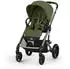 Cybex Balios S Lux Kombikinderwagen inkl. Babywanne silver/moos green