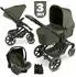 ABC Design 3in1-Kinderwagen-Set Sierra pea
