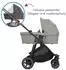 Joie Versatrax 3in1 Set inkl. Babywanne Ramble XL, Babyschale SnugLite, Adapter & Zubehörpaket pebble