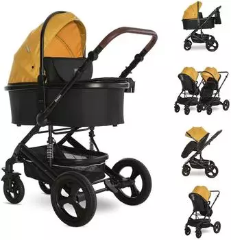 Lorelli Boston Kombikinderwagen 2-in-1, gelb, bis 22kg (10021832338)