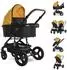 Lorelli Boston Kombikinderwagen 2-in-1, gelb, bis 22kg (10021832338)