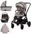Chipolino Magnum 3-in-1 Kombikinderwagen Babywanne, Sportsitz, i-Size Babyschale, beige (KKMA02502TR)