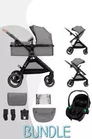 Kinderkraft Kombi-Kinderwagen "ESME 3IN1" 25 kg inkl. Babyschale MINK PRO 2...