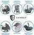ABC Design 3in1 Kinderwagen-Set Salsa 5 Air inkl. Babywanne, Autositz Drive N Care mit XXL Zubehörpaket Almond