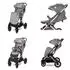 Lorelli Storm Buggy PU-Räder, Sonnendach, grau/schwarz