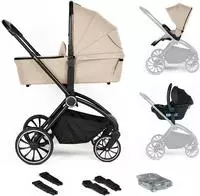BabyGo Kombi-Kinderwagen "Harmony 3in1" inkl. Babyschale mit Adaptern