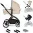 babyGO Harmony Kombikinderwagen 3in1 mit Babyschale, beige (77541)