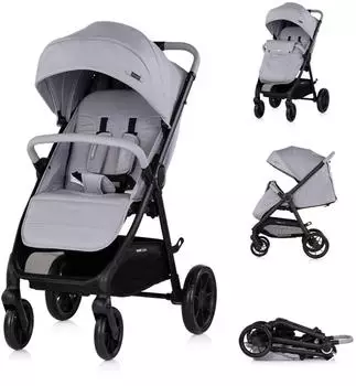 Chipolino Ultera Buggy klappbar, Federung, hellgrau (LKUL02601PL)