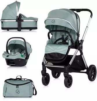 Chipolino Euphoria Kombikinderwagen 3in1, grün