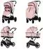 Chipolino Aurora Kombikinderwagen 3-in-1 mit Babyschale, Babywanne & Sportsitz, rosa