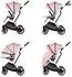 Chipolino Aurora Kombikinderwagen 3-in-1 mit Babyschale, Babywanne & Sportsitz, rosa