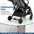 Costway Kinder-Buggy klappbar mit Liegefunktion, grau (bis 15kg)