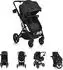 Moni Rafaello Kombikinderwagen 2in1, schwarz (110960)