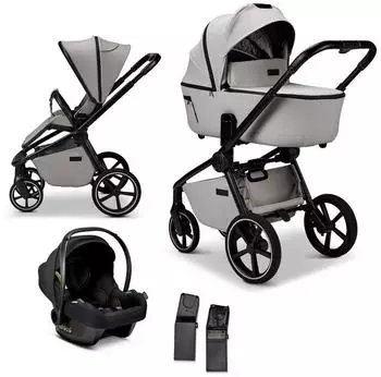 MOON Resea 2.0 Kombikinderwagen 3in1-Set mit Cosmo 2.0 Babyschale ghost (64940901-944)